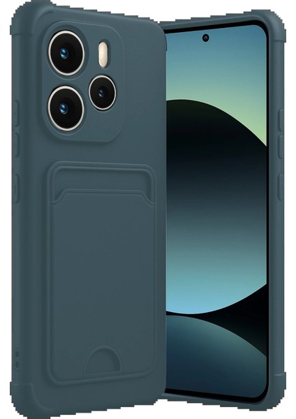 Xiaomi Redmi Note 14 4g Kelvin Kartvizitli Silikon - Koyu Yeşil - LORCE7895-1262 fiyatları