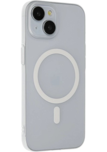 iPhone 15 Tuna Pc Slim Magsafe Kapak - Şeffaf - LORCE5943-9469