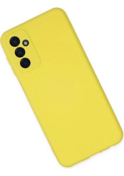 Samsung Galaxy M23 Kılıf Nano Içi Kadife Silikon - Sarı - LORCE9470-1427 fiyatları