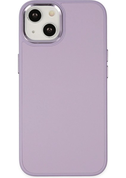 iPhone 14 Plus Kılıf Asya Deri Silikon - Lila - LORCE2099-3424