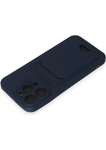 iPhone 14 Pro Max Kılıf Kelvin Kartvizitli Silikon - Lacivert - LORCE9674-1434 modelleri