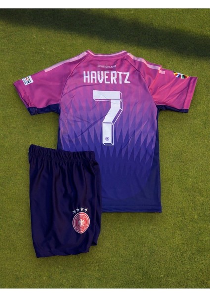 Almanya Milli Takım Havertz Deplasman Pembe Çocuk Forması 4 Lü Set