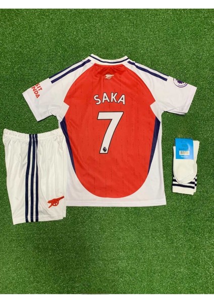 Arsenal 2024/25 Iç Saha Saka Çocuk Forması 4lü Set