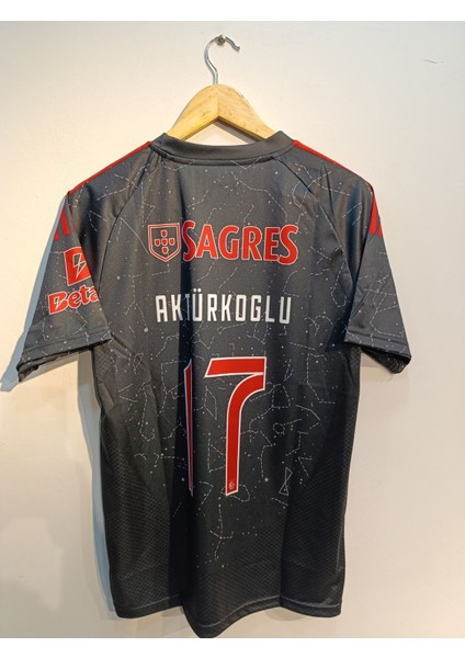 Benfica Kerem Aktürkoğlu Yeni Sezon Siyah Yetişkin Futbol Forma