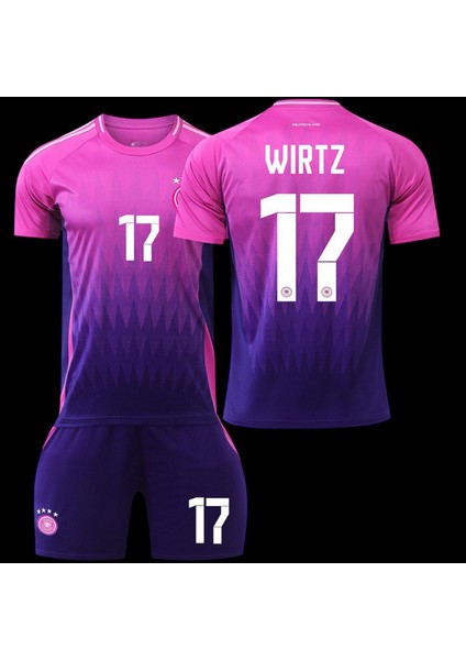 Almanya Milli Takım Wirtz Pembe Çocuk Forması 4 Lü Set