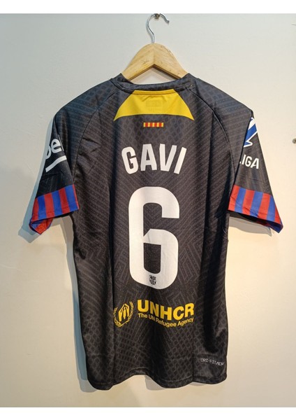 Barcelona Gavi 6 Siyah Yetişkin Futbol Forma