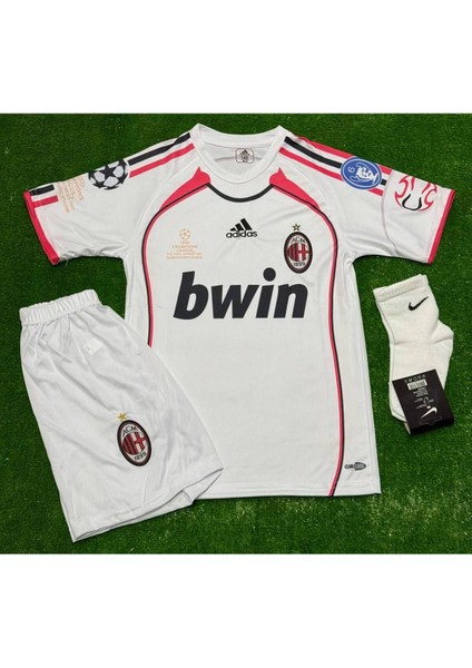 Milan 2007 Kaka Çocuk Deplasman Beyaz Forması 4 Lü Set fiyatları