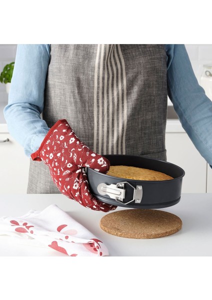 Kırmızı 26 cm Keçeli Fırın Eldiveni, Güvenli ve Şık Mutfak Aksesuarı modelleri