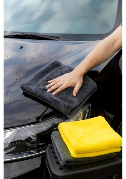 Mikrofiber Havlu Çiftli, Yüksek Emici, Çok Amaçlı Kurulama Bezi, Mavi Renk modelleri