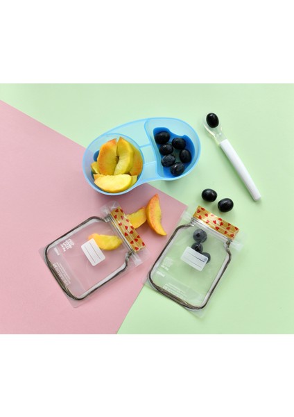 Mini Boy Kalp Desenli Metal Kapaklı Kavanoz Görünümlü Saklama Poşeti-6 ADET-200 ml 11X14CM modelleri