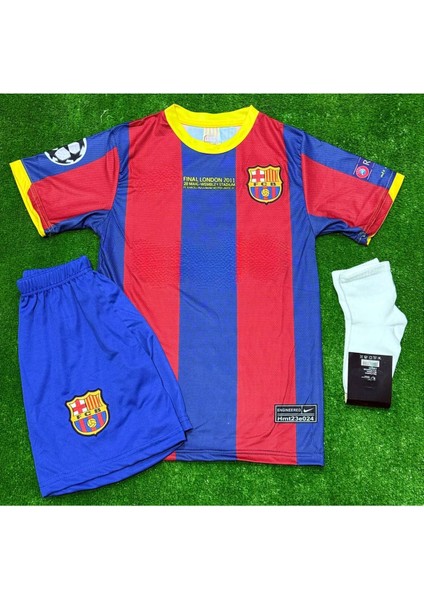 Barcelona 2011 Isimsiz Iç Saha Unicef Bordo Çocuk Kısakol Forması 4lü Set fiyatları