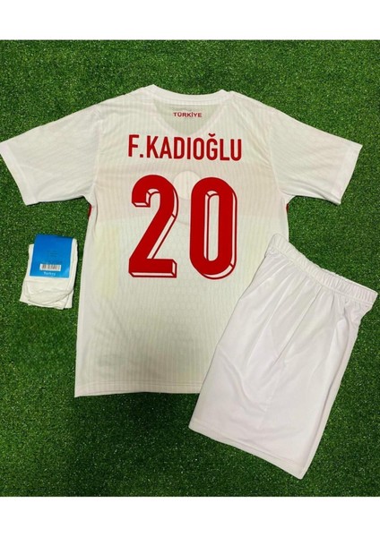 Türkiye Miili Takım Ferdi Kadıoğlu Çocuk Beyaz Forması