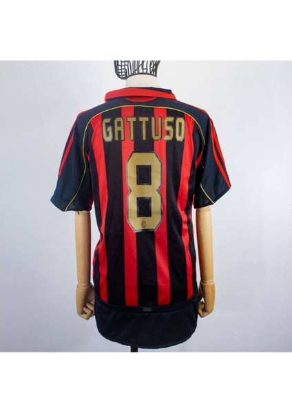Milan 2007 Deplasman Kırmızı Gattuso Yetişkin Kısa Kol Forması