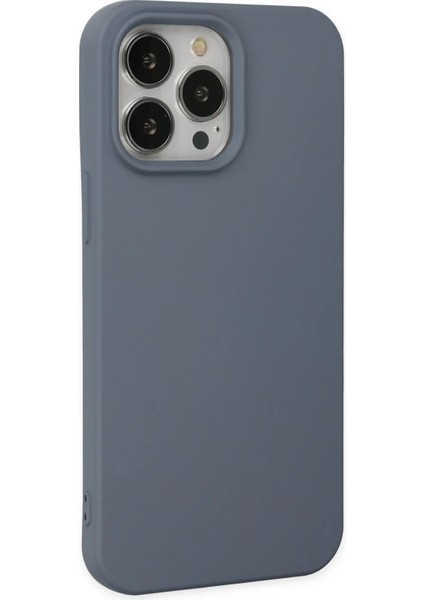 iPhone 14 Pro Max Kılıf Nano Içi Kadife Silikon - Gri - LORCE8896-5543 fiyatları