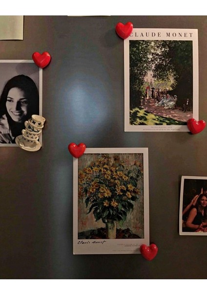 Gözdehobi Kalp Magnet Buzdolabı Magneti Evinize Hava Katın Hediyelik Kalp Magnet Hediyelik 10 Adet modelleri