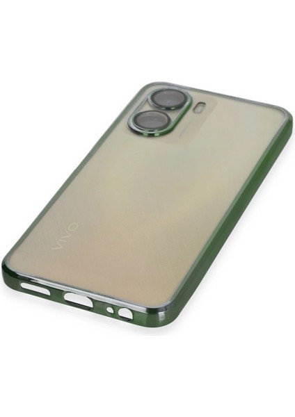 Vivo Y16 Kılıf Lensli Silikon - Yeşil - LORCE3958-8568 fırsatları