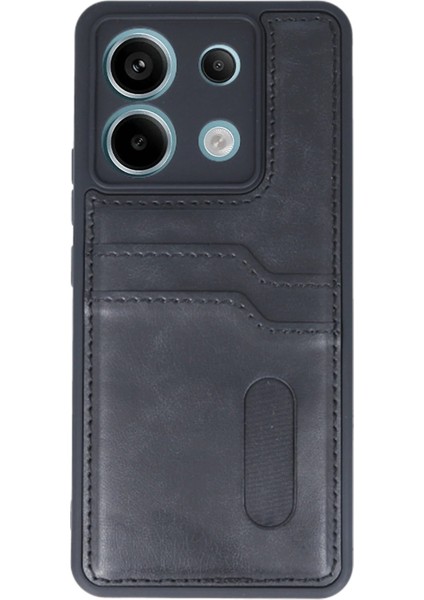 Xiaomi Redmi Note 13 Pro 4g Kılıf Sara Kartvizitli Deri Kılıf - Siyah - LORCE9444-7759 fiyatları