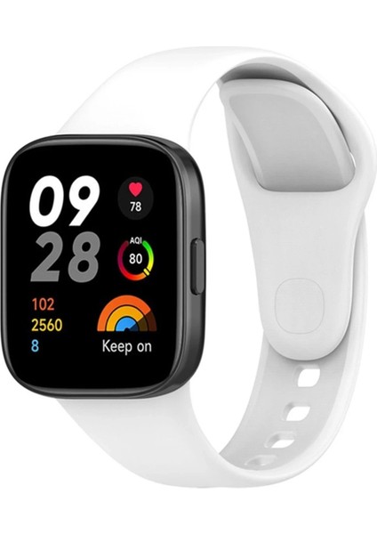 Xiaomi Redmi Watch 3 Klasik Kordon - Beyaz - LORCE9639-2752