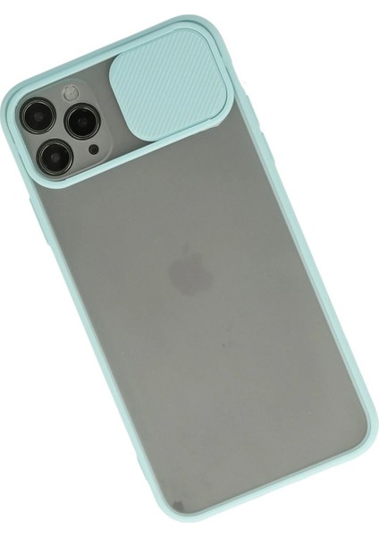 iPhone 11 Pro Kılıf Palm Buzlu Kamera Sürgülü Silikon - Turkuaz - LORCE1987-5493 fiyatları
