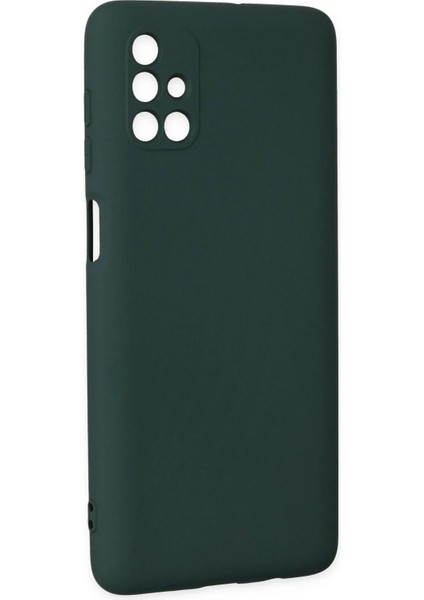 Samsung Galaxy M51 Kılıf Nano Içi Kadife Silikon - Koyu Yeşil - LORCE2269-8265 modelleri