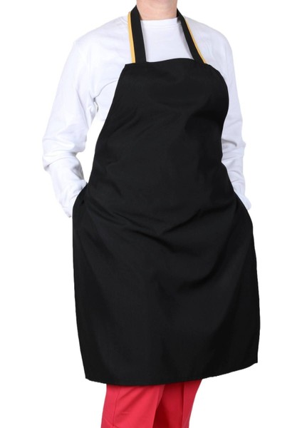 Yıkanabilir Siyah Kumaş Askılı Mutfak ve Bulaşıkçı Önlüğü fiyatları