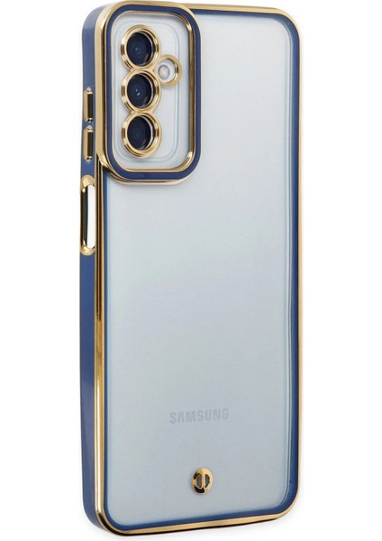 Samsung Galaxy M23 Kılıf Liva Lens Silikon - Mavi - LORCE2148-7554