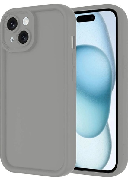 iPhone 14 Kılıf Viera Silikon - Gri - LORCE4955-8362