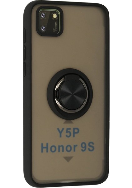 Huawei Y5P Kılıf Montreal Yüzüklü Silikon Kapak - Siyah - LORCE7839-3523 fiyatları