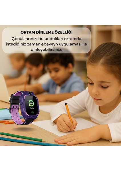 Q19 Sim Kartlı Akıllı Çocuk Saati – Konum Takibi, Kamera, Sesli Arama, Sos – Ios ve Android Uyumlu fırsatları