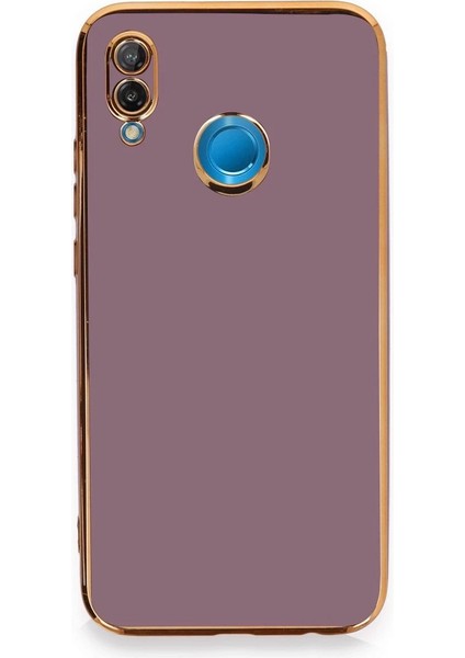 Huawei P20 Lite Kılıf Volet Silikon - Mor - LORCE2887-4197