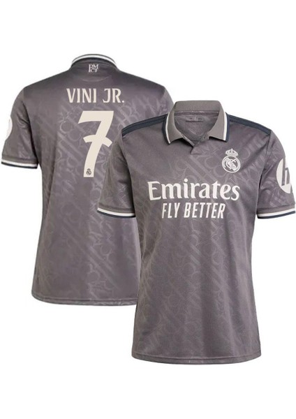 Real Madrid 202/25 Sezonu Vini Jr Forması Siyah Yakalı
