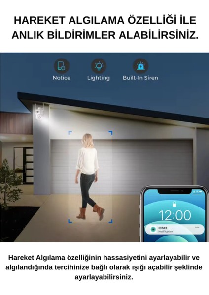 Ip Kamera 6mp 8x Zoom Hareketli Sensör Dış Ortam Ip Kamera Speed Dome Akıllı Ip Çift Kamera fiyatları