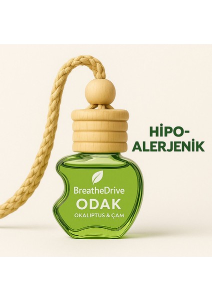 Odak Serisi - Okaliptüs - Çam - Astim ve Allerji Dostu Araç Kokusu - %100 Doğal Oto Parfüm modelleri