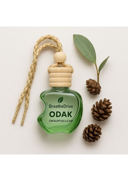 Odak Serisi - Okaliptüs - Çam - Astim ve Allerji Dostu Araç Kokusu - %100 Doğal Oto Parfüm fırsatları