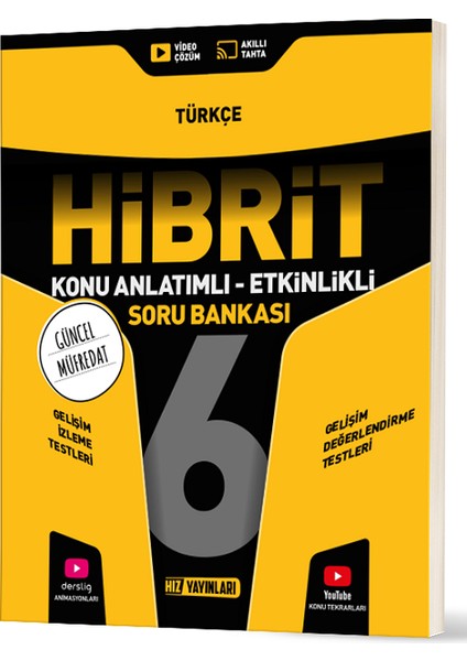Hız 6.sınıf Hibrit Türkçe Soru Bankası Yeni