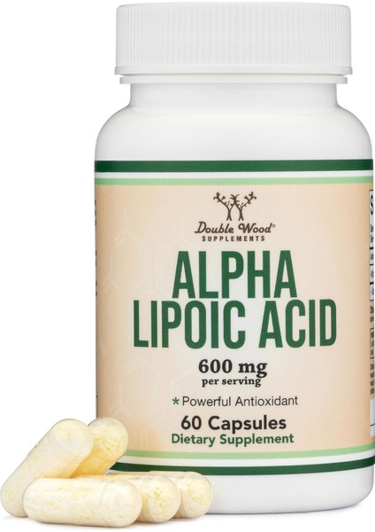 Alpha Lipoic Potent Antioxidant For Neuropathy And Cardiovascular Health 600 mg 60 Caps