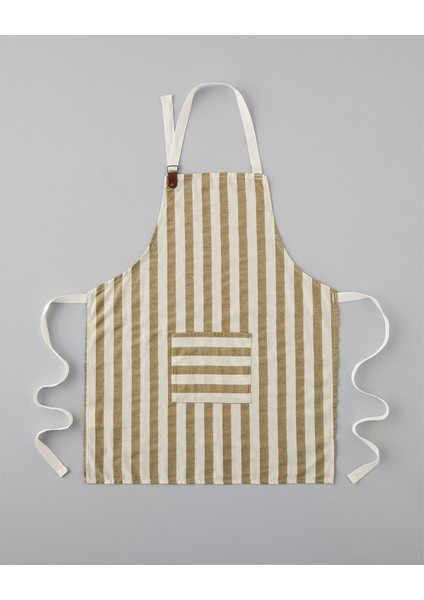 Yeşil Pamuk-Keten Mutfak Önlüğü 70X55 Cm, Şık ve Kullanışlı Mutfak Aksesuarı