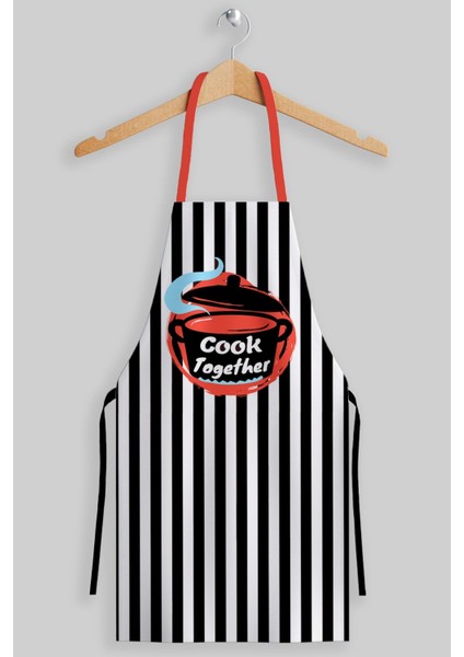 Siyah Çizgili Aşçı Önlüğü, Şef ve Mutfak Stiliniz Için Şık Seçenek fiyatları