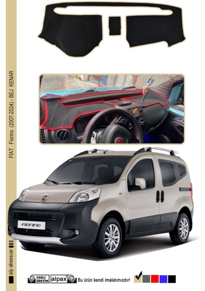 Fiorino 2007-2024 Arası Modeller Için Oto Torpido Koruyucu - Bej Kenar