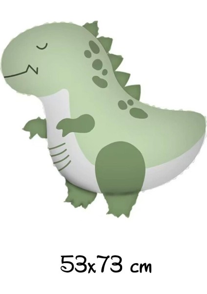 Retro Mat Yeşil Dinozor Folyo Balon 53X73 cm fiyatları