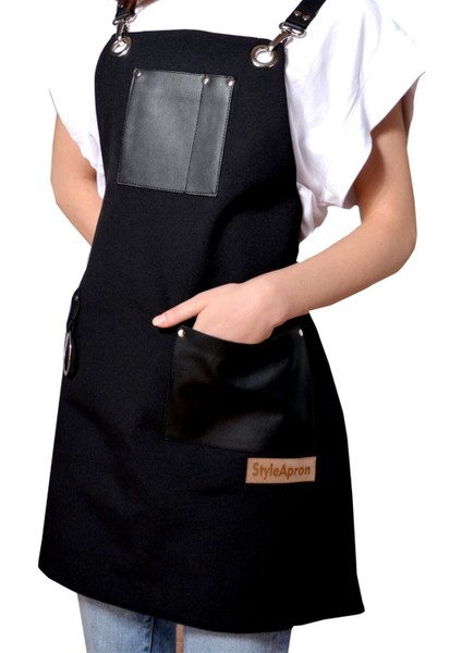 Siyah Önlük, Çok Amaçlı Kullanım, Şık ve Rahat Tasarım, Günlük ve Özel Günler Için