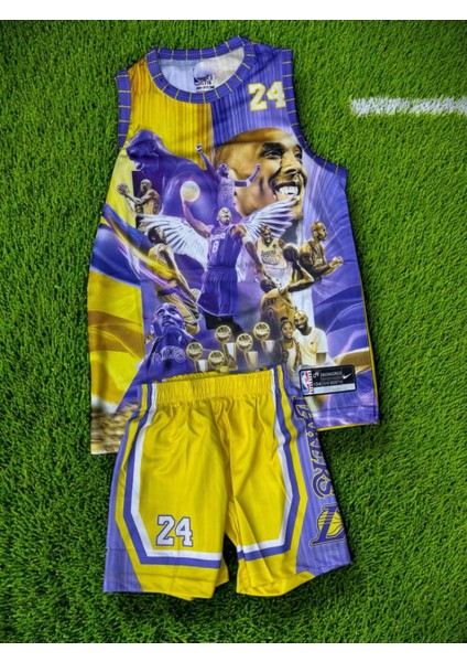 NBA Los Angels Lakers Kobe Bryant Özel Resimli Çocuk Basketbol Forması fiyatları