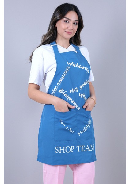 Mavi Yazılı Askılı Önlük, Şık ve Rahat Kullanım Sağlar. fiyatları