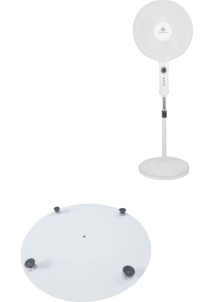 Rowell 8008 Vantilatör Ayak Standı (Beyaz)