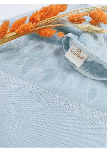 30X50 Petek Desenli Saçaklı Havlu - Canlı Petrol Mavisi modelleri