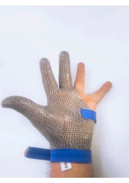 Çelik Eldiven 3 Parmak Medium Beyaz, Dayanıklı ve Kullanışlı Koruma Sağlar