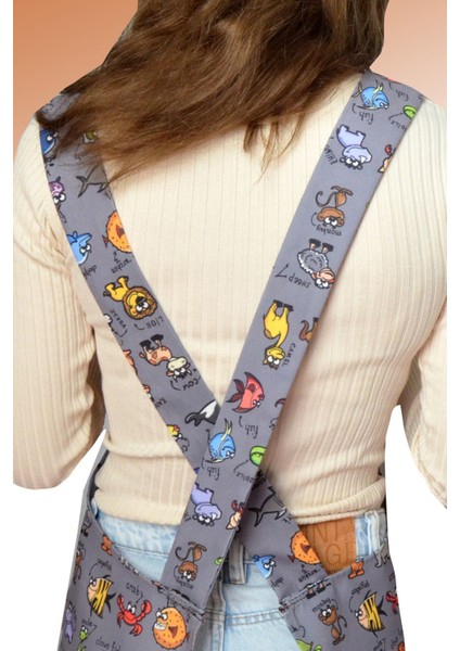 Gri Barista Önlük, Şık ve Kullanışlı Kahve Uzmanı Önlüğü modelleri