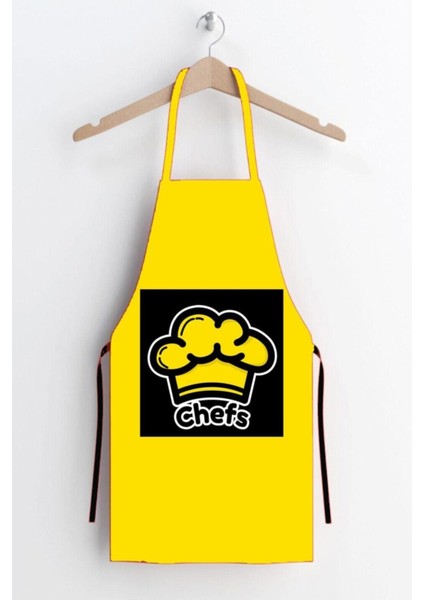 Canlı Sarı Leke Tutmaz Mutfak Önlüğü, Şık ve Pratik Mutfak Koruyucu