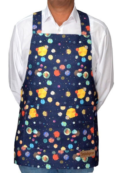 Mavi Renkli Şık Mutfak ve Barista Önlüğü, Şıklık ve Koruma Bir Arada