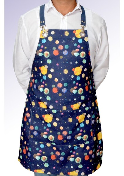 Mavi Renkli Şık Mutfak ve Barista Önlüğü, Şıklık ve Koruma Bir Arada fırsatları